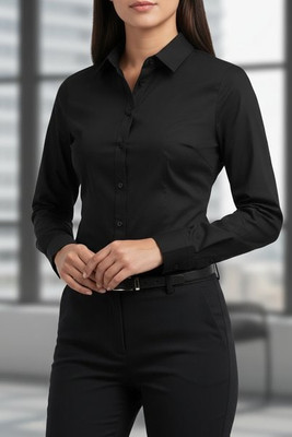 Kustom Kit KK242 - Women's Tailored Fit Long Sleeve Poplin Shirt