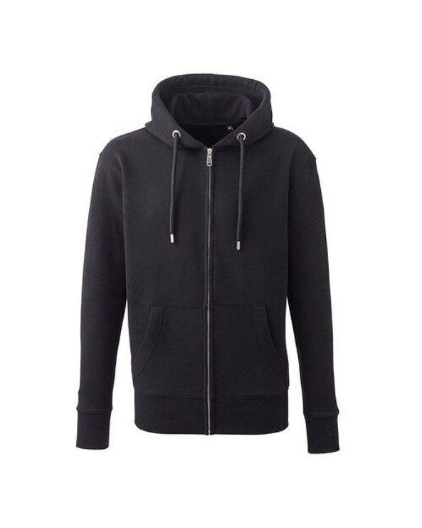 ANTHEM AM002 - Eco-Friendly Men's Full Zip Hoodie with Kangaroo Pockets