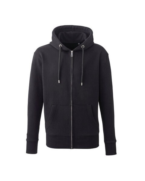 ANTHEM AM002 - Eco-Friendly Men's Full Zip Hoodie with Kangaroo Pockets