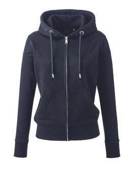 ANTHEM AM004 - Eco-Friendly Women's Full Zip Hoodie with Kangaroo Pockets