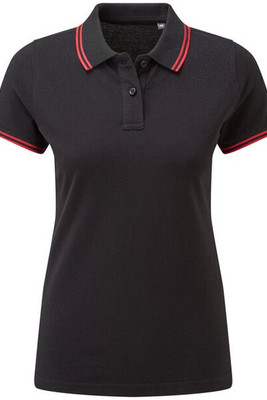 ASQUITH AND FOX AQ021 - Women's Classic Fit Double Tipped Polo Shirt
