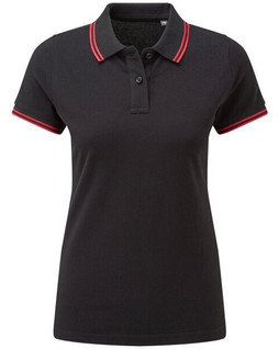 ASQUITH AND FOX AQ021 - Womens Classic Fit Double Tipped Polo Shirt
