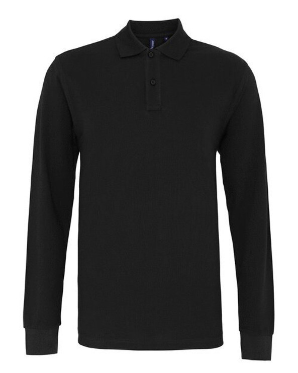 ASQUITH AND FOX AQ030 - Men's Premium Long Sleeve Cotton Polo Shirt