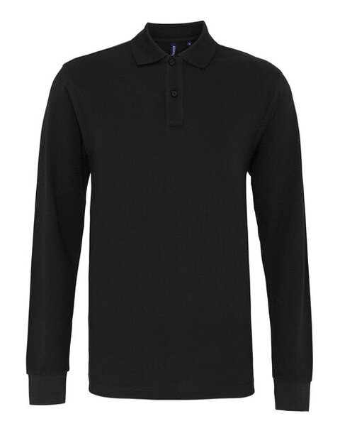 ASQUITH AND FOX AQ030 - Men's Premium Long Sleeve Cotton Polo Shirt