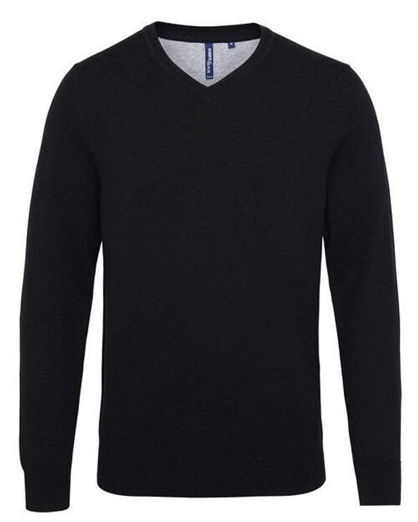 ASQUITH AND FOX AQ042 - Men's Stylish Cotton Blend V-Neck Sweater