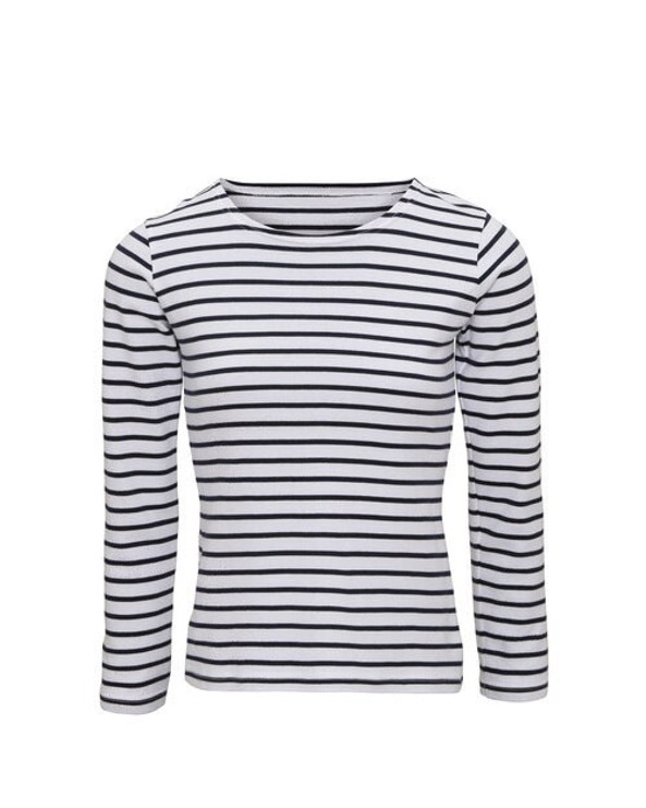 ASQUITH AND FOX AQ071 - LADIES MARINIERE COASTAL LONG SLEEVE TEE
