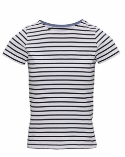 ASQUITH AND FOX AQ073 - Womens Coastal Striped Short Sleeve Cotton Tee