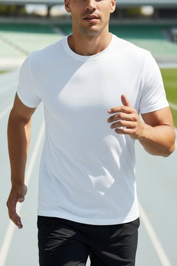 Vanilla VAN101 - Mens Modern Fit Polyester Athletic Tee