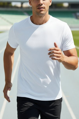 Vanilla VAN101 - Mens Modern Fit Polyester Athletic Tee