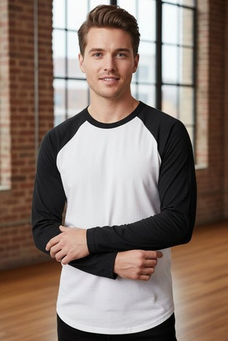 Vanilla VAN104 - Mens Long Sleeve Raglan Baseball Tee