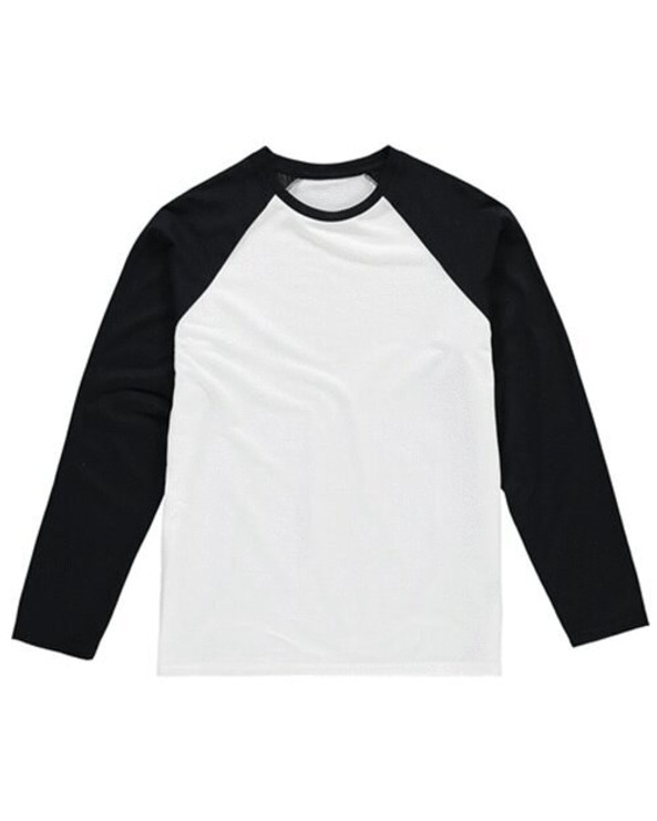 Vanilla VAN404 - Kids Long Sleeve Baseball Tee with Polyester Blend