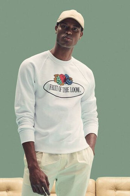 FRUIT OF THE LOOM VINTAGE SCV260 - Unisex round neck sweatshirt with Fruit of the Loom logo