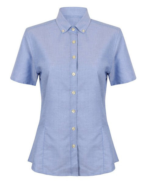 Henbury H518 - Women's Wrinkle Resistant Oxford Shirt with Short Sleeves