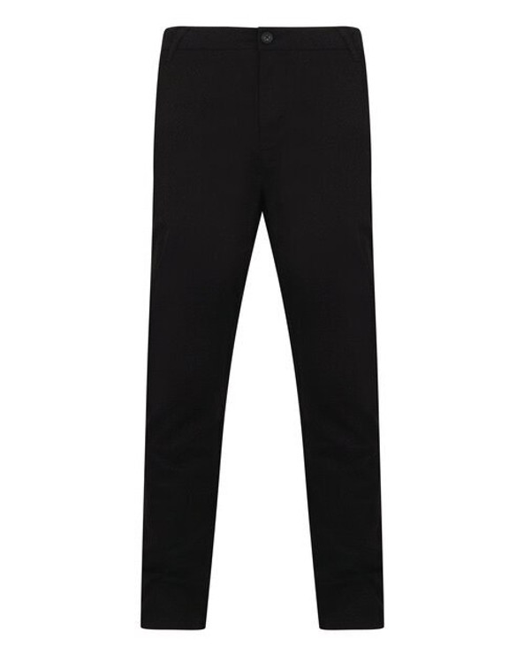 Henbury H650 - Men's Slim Fit Stretch Chino Pants with Flex Waistband
