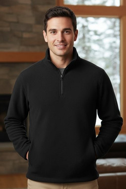 Henbury H858 - Mens Premium 1/4 Zip Microfleece Pullover