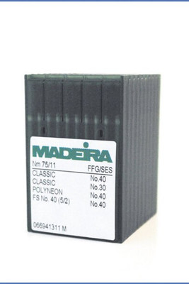 Madeira MXKL 75 - Premium Stainless Steel Large Eye Needles Size 75