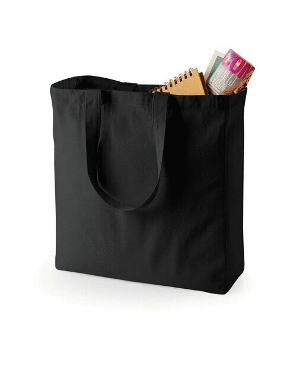 QUADRA BAGS QD23 - Eco-Friendly Cotton Canvas Shopper Tote Bag