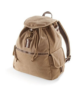 QUADRA BAGS QD612 - Vintage Canvas Backpack with Multiple Pockets