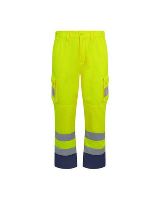 PRO RTX HIGH VISIBILITY RX760 - High Visibility Cargo Work Trousers with Reflective Tape