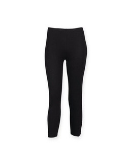 Skinni Fit SK068 - Womens Cropped Cotton-Blend 3/4 Length Leggings