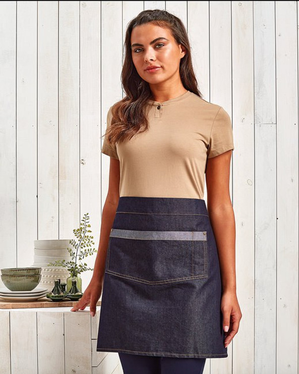 Artisan Collection by Reprime RP128 - Unisex Domain Contrast Denim Waist Apron