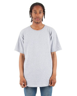 Shaka Wear SHCLT - Adult 6 oz., Curved Hem Long T-Shirt
