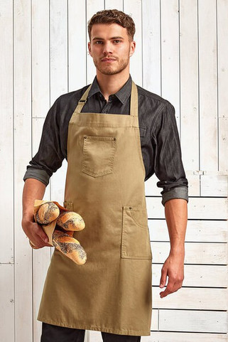 Artisan Collection by Reprime RP132 - Unisex Cotton Chino Bib Apron