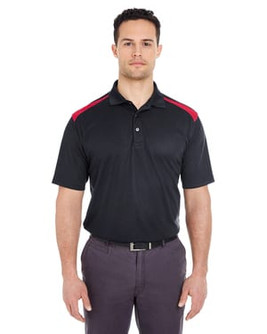 UltraClub 8215 - Adult Cool & Dry Two-Tone Mesh Piqué Polo