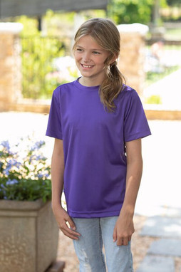 UltraClub 8420Y - Youth Cool & Dry Sport Performance Interlock T-Shirt
