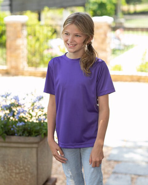 UltraClub 8420Y - Youth Cool & Dry Sport Performance Interlock T-Shirt