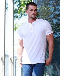 StarTee ST2460 - Mens Premium Cotton Blend Henley Shirt