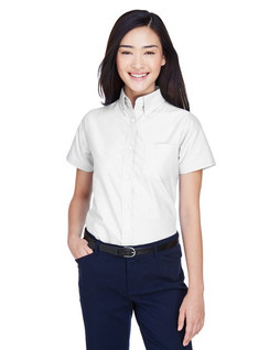 UltraClub 8973 - Ladies Classic Wrinkle-Resistant Short-Sleeve Oxford