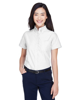 UltraClub 8973 - Ladies Classic Wrinkle-Resistant Short-Sleeve Oxford