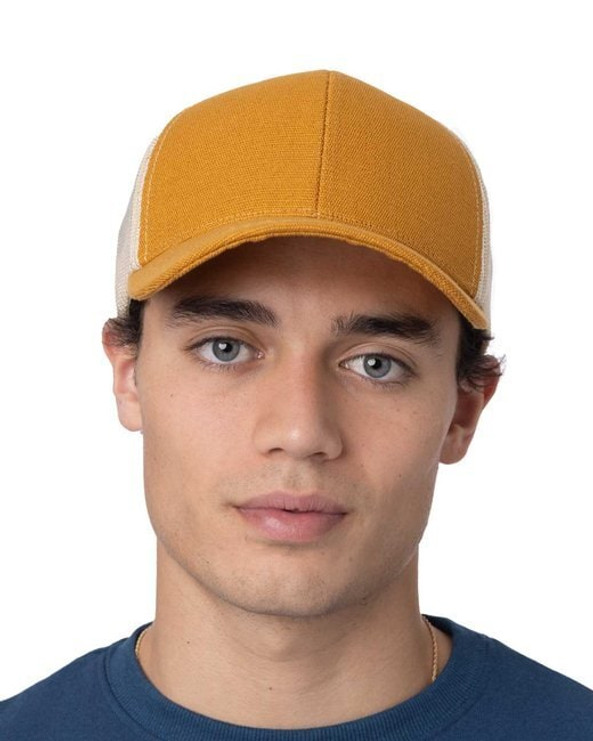 econscious EC7093 - Unisex Hemp Eco Trucker Recycled Polyester Mesh Cap