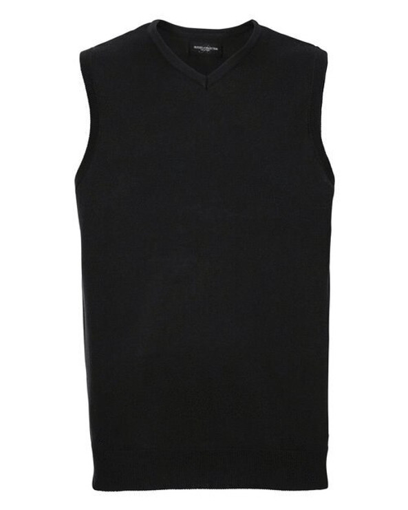 Russell R716M - Classic Fit CottonBlend V-Neck Sleeveless Pullover