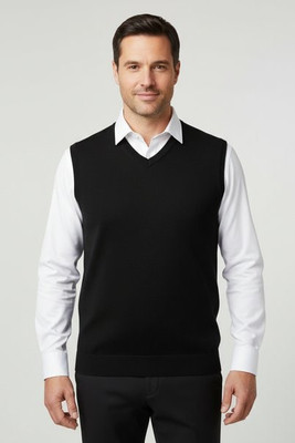 Russell R716M - Classic Fit CottonBlend V-Neck Sleeveless Pullover