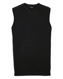 Russell R716M - Classic Fit CottonBlend V-Neck Sleeveless Pullover