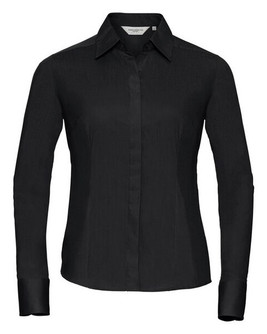 Russell R924F - Women's Fitted Long Sleeve Polycotton Poplin Shirt