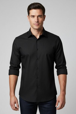 Russell R924M - Mens Easy Care Long Sleeve Poplin Dress Shirt