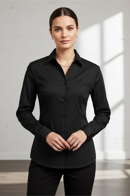 Russell R934F - Womens Easy Care Long Sleeve Poplin Shirt