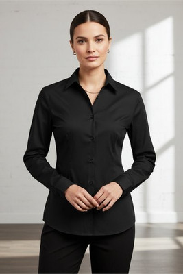 Russell R934F - Women's Easy Care Long Sleeve Poplin Shirt