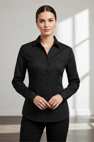 Russell R934F - Womens Easy Care Long Sleeve Poplin Shirt