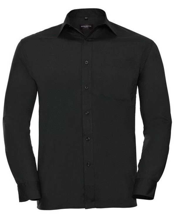 RUSSELL R934M - MENS LONG SLEEVE POLYCOTTON POPLIN SHIRT