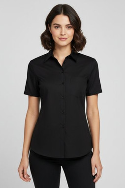 Russell R935F - Womens Easy Care Polycotton Poplin Shirt with Pocket