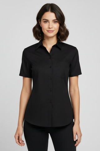 Russell R935F - Womens Easy Care Polycotton Poplin Shirt with Pocket