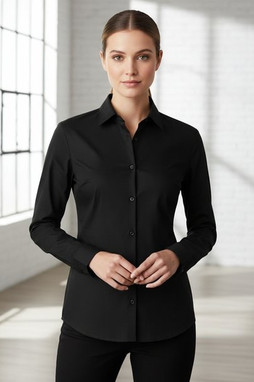 Russell R936F - Womens Classic Long Sleeve Cotton Poplin Shirt