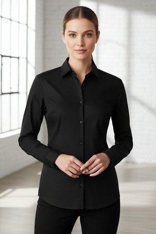 Russell R936F - Womens Classic Long Sleeve Cotton Poplin Shirt