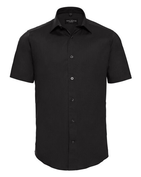 Russell R947M - Men's Fitted Short Sleeve Stretch Cotton Shirt