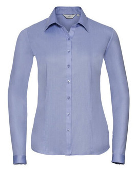 Russell R962F - Elegant Ladies Long Sleeve Herringbone Shirt