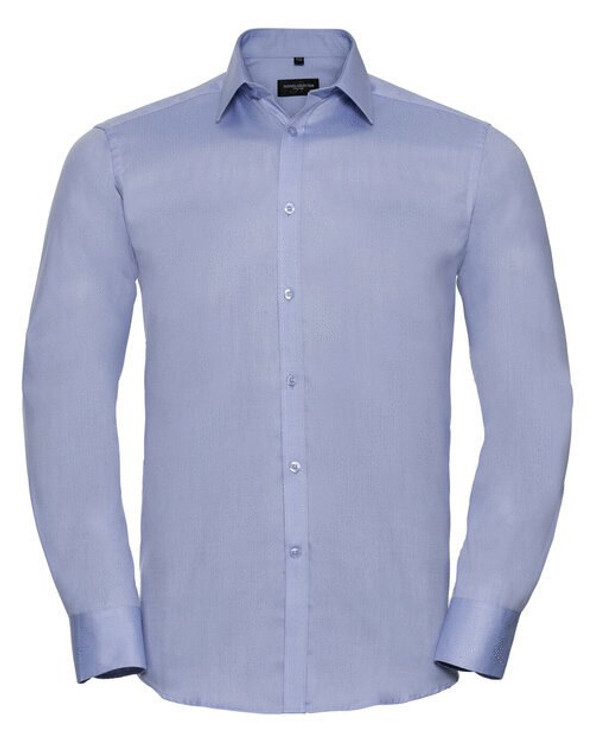 Russell R962M - Men's Long Sleeve Herringbone Dress Shirt